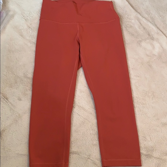burnt orange lululemon leggings